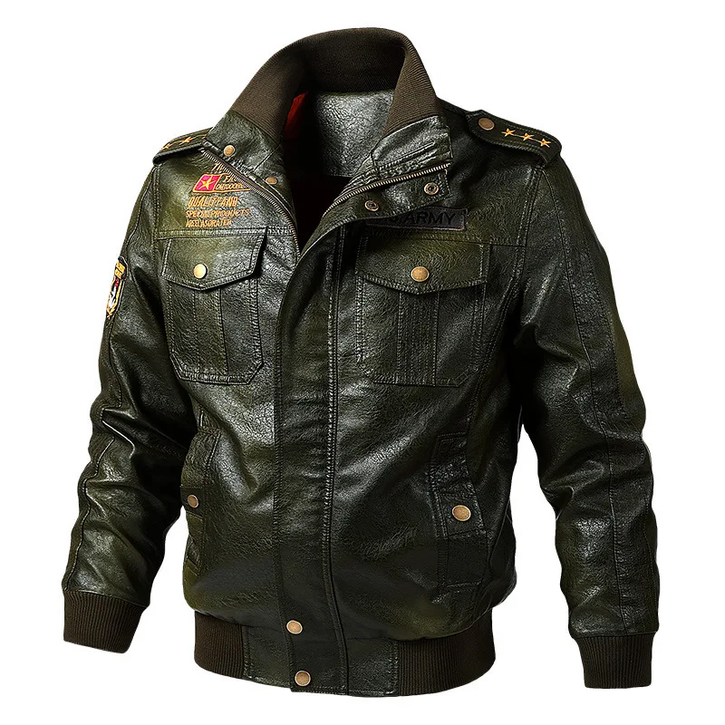 Spring new stand up collar style motorcycle jacket men leather fashionable PU leather jacket
Spring new stand up collar style motorcycle jacket men leather fashionable PU leather jacket