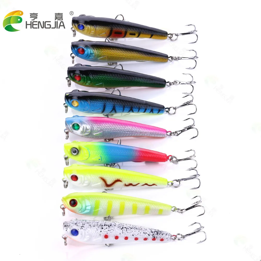 Hengjia topwater fishing lures 7cm 6.7g 3D Simulation Eyes Pencil Hard Bait, 9 colors
Hengjia topwater fishing lures 7cm 6.7g 3D Simulation Eyes Pencil Hard Bait, 9 colors