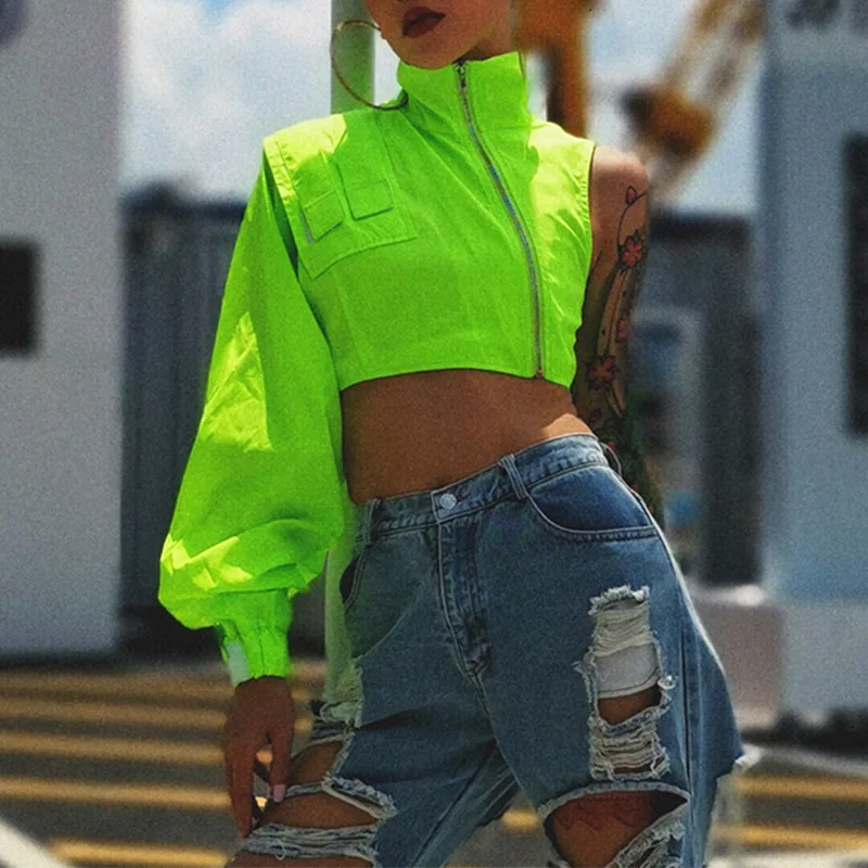 CS9388 2021 New Arrival Women High Quality Irregular Long Sleeve One Shoulder Zipper Short Blouse Jacket, Black/green
CS9388 2021 New Arrival Women High Quality Irregular Long Sleeve One Shoulder Zipper Short Blouse Jacket, Black/green