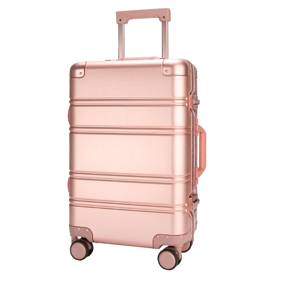 Hot sale pink vintage design suitcase 20 24 Inch Aluminum Frame suitcase carry on luggage sets;, Grey // pink /
Hot sale pink vintage design suitcase 20 24 Inch Aluminum Frame suitcase carry on luggage sets;, Grey // pink /