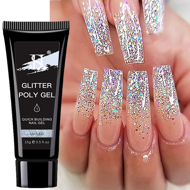 15ml Silver Glitter Extension Nail Gel Gel Varnishes Hybrid For Nails Extension Nail Semi-permanent Gel, 9 colors
15ml Silver Glitter Extension Nail Gel Gel Varnishes Hybrid For Nails Extension Nail Semi-permanent Gel, 9 colors