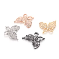 Micro Pave Zircon Shiny Charm Handmade Accessories Bracelets Necklaces Women DIY CZ Beads for Jewelry Making Butterfly Charms
Micro Pave Zircon Shiny Charm Handmade Accessories Bracelets Necklaces Women DIY CZ Beads for Jewelry Making Butterfly Charms