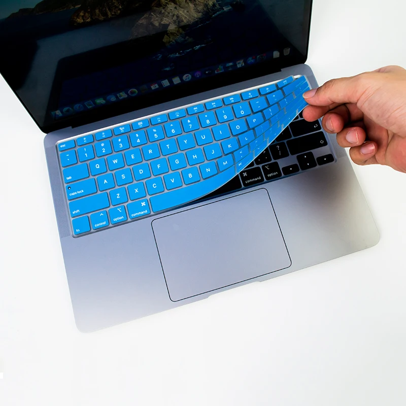 US Version Hot Selling High Quality Flexible Colorful Laptop Keyboard Cover Skin Protector For Macbook Pro 13 inch 2020, Red and blue
US Version Hot Selling High Quality Flexible Colorful Laptop Keyboard Cover Skin Protector For Macbook Pro 13 inch 2020, Red and blue