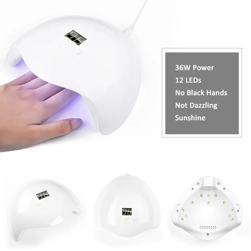 Jinyi 36W Smart Gel Led Auto-sensing Portable Non-harmful LED Screen Display Sunshine 12PCS Leds Nail Art UV Lamp For Manicure, White/pink
Jinyi 36W Smart Gel Led Auto-sensing Portable Non-harmful LED Screen Display Sunshine 12PCS Leds Nail Art UV Lamp For Manicure, White/pink
