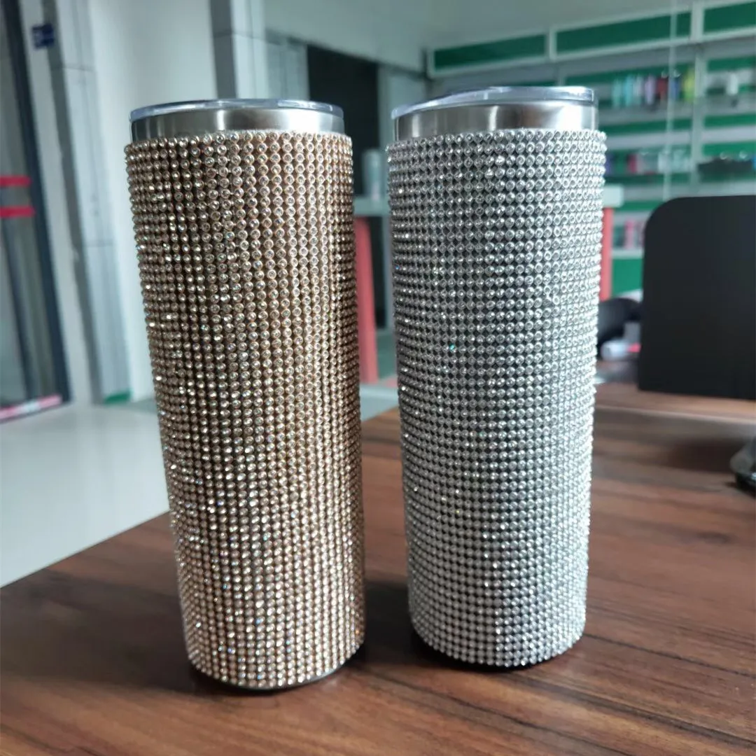 double wall insulated wholesale stainless steel tumbler custom coffee studded rhinestone glitter tumbler cups in bulk
double wall insulated wholesale stainless steel tumbler custom coffee studded rhinestone glitter tumbler cups in bulk