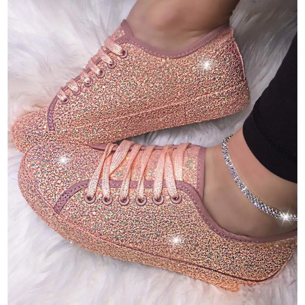 High Quality New Women's Shoes Fashion bling sandals Casual Sports Flat Shoes Women Sneakers, Pictured 
High Quality New Women's Shoes Fashion bling sandals Casual Sports Flat Shoes Women Sneakers, Pictured