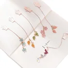 Custom Fancy Enamel Leaf Pendant Bookmark