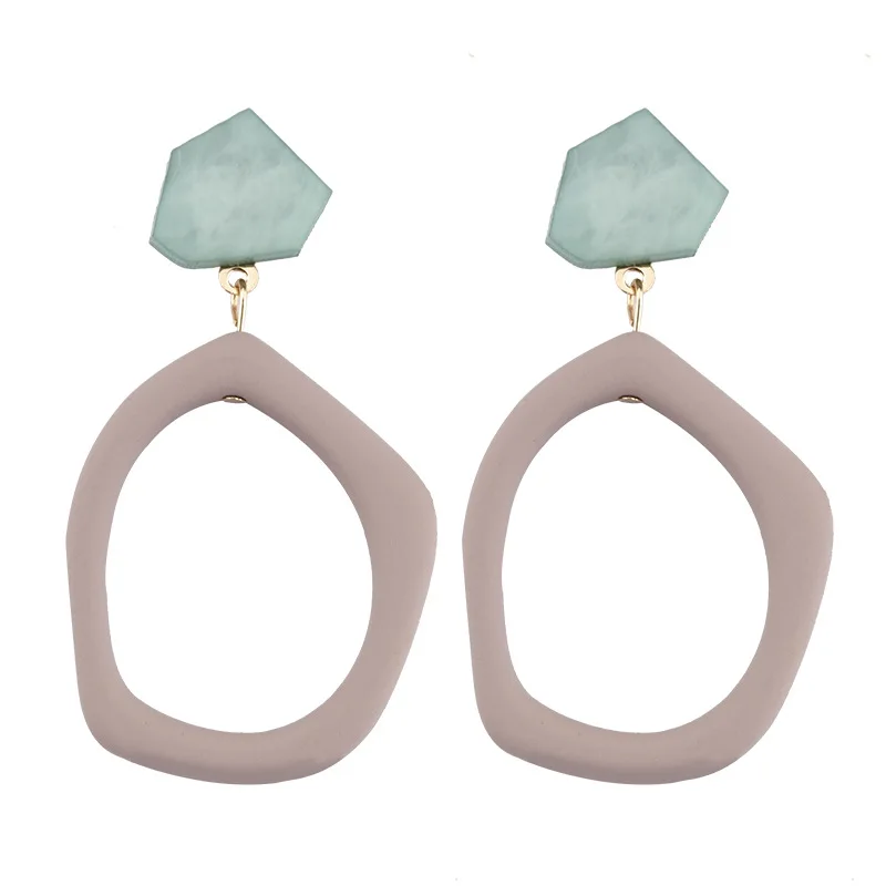 Sanchi Korean Designer Fashion Acrylic Resin Earrings Modern Girls Acrylic Hoop Earring Jewelry, Show as picture
Sanchi Korean Designer Fashion Acrylic Resin Earrings Modern Girls Acrylic Hoop Earring Jewelry, Show as picture