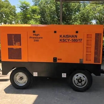 Kaishan famous brand KSCY-580/17 600CFM portable diesel screw air compressor, View portable diesel a