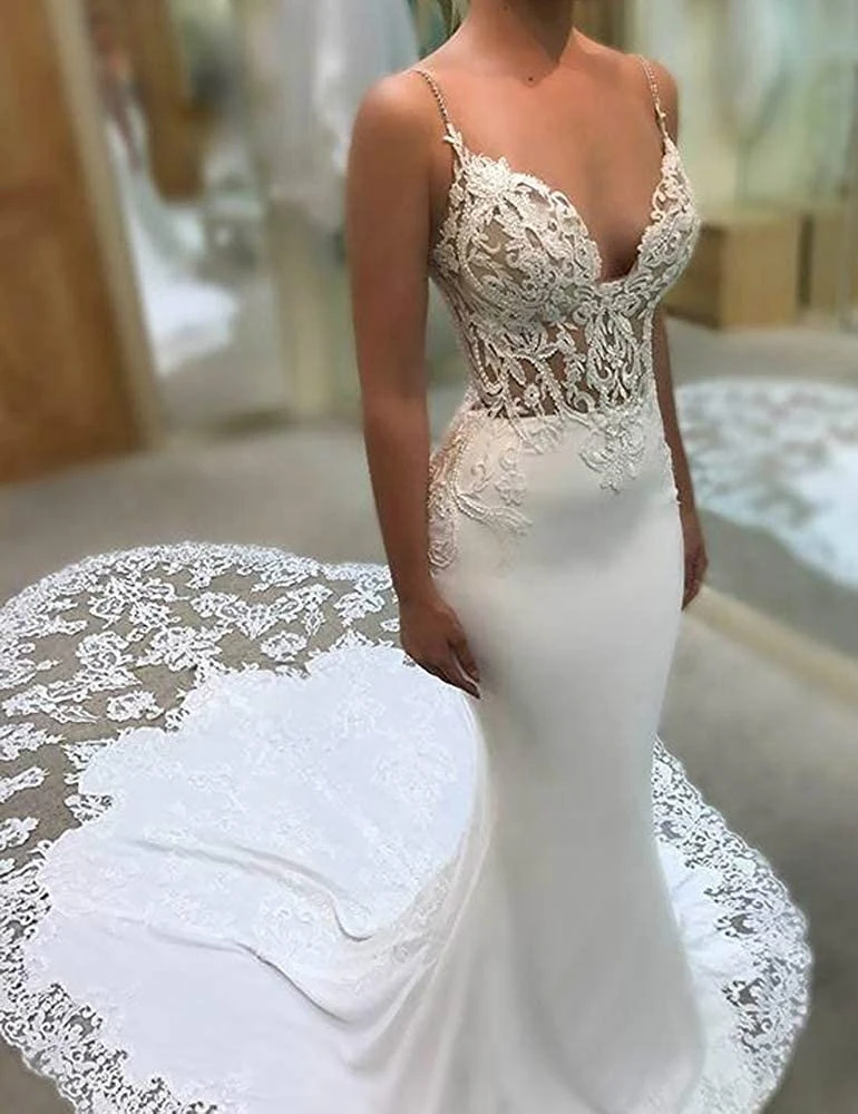 FA202 Deep V-neck Vintage Mermaid Wedding Dresses Appliques Sleeveless Backless With Sash Chiffon 2020 New Beach Bridal Gowns, Default or custom
FA202 Deep V-neck Vintage Mermaid Wedding Dresses Appliques Sleeveless Backless With Sash Chiffon 2020 New Beach Bridal Gowns, Default or custom