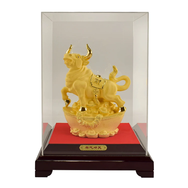 Custom advanced gift for year 2020 and 2021 chinese new year metal Crafts with 24K 99.9% pure gold plating golden Bull Statue
Custom advanced gift for year 2020 and 2021 chinese new year metal Crafts with 24K 99.9% pure gold plating golden Bull Statue