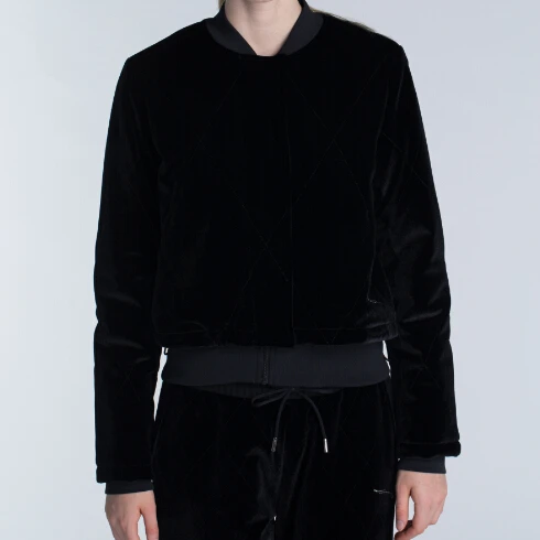 2021 new arrival High quality velvet jacket with zipper and print in stock women jacket, Black
2021 new arrival High quality velvet jacket with zipper and print in stock women jacket, Black
