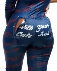 Wholesale Long Sleeve V-neck Nightwear Homewear Sexy Open Butt Button Letter Print Adult Onesie Pajamas For Women
Wholesale Long Sleeve V-neck Nightwear Homewear Sexy Open Butt Button Letter Print Adult Onesie Pajamas For Women