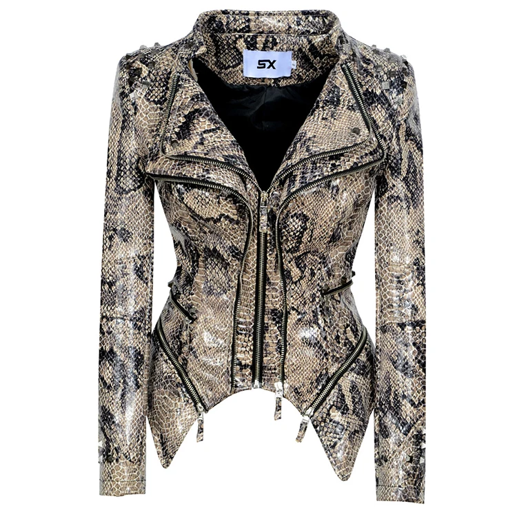 Punk Windbreaker Faux PU Leather Jacket Women Motorcycle Paragraph Heavy Work Vintage Ladies Leather Jacket With Rivet, Customizable
Punk Windbreaker Faux PU Leather Jacket Women Motorcycle Paragraph Heavy Work Vintage Ladies Leather Jacket With Rivet, Customizable