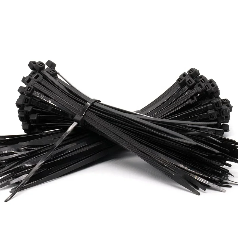 

Self-locking plastic nylon 1000 PCS black 3*150 cable fastening ring zip wraps strap nylon cable tie set, Balck white