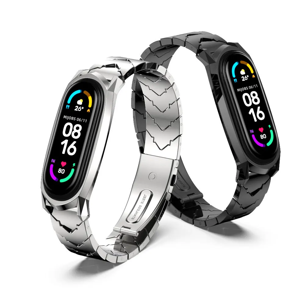 Strap For Xiaomi Mi Band 6/5 Global Strap Stainless Steel Metal Bracelet Compatible Mi Band 4 3 Wrist Strap
Strap For Xiaomi Mi Band 6/5 Global Strap Stainless Steel Metal Bracelet Compatible Mi Band 4 3 Wrist Strap