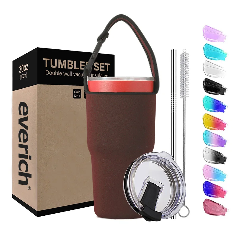 Fashion Design 304 Stainless Steel 30 oz Tumblers Insulated Double Wall Travel Tumbler with Straw and Sleeve, Black white golden yellow blue gradient or custom
Fashion Design 304 Stainless Steel 30 oz Tumblers Insulated Double Wall Travel Tumbler with Straw and Sleeve, Black white golden yellow blue gradient or custom