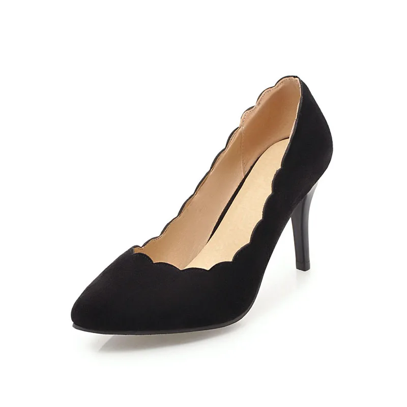 New Pointed Toe Stiletto Heels Elegant Woman Frosted Leather High Heels, Ecru/yellow/pink/black
New Pointed Toe Stiletto Heels Elegant Woman Frosted Leather High Heels, Ecru/yellow/pink/black