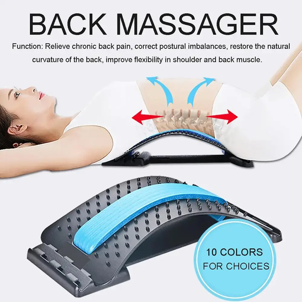 Dropship Back Stretch Equipment Massager Magic Stretcher Fitness Waist Support Relaxation Spine Pain Relief Random Color
Dropship Back Stretch Equipment Massager Magic Stretcher Fitness Waist Support Relaxation Spine Pain Relief Random Color
