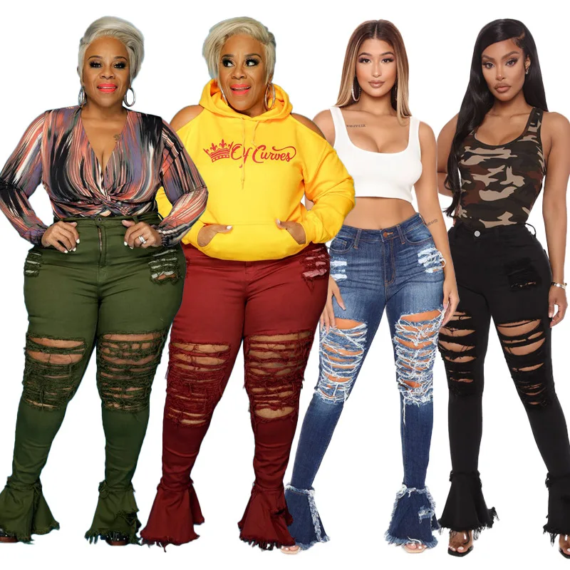 5Xl Plus Size Cut Out Denim Jeans Women High Stretch Flare Ripped Jeans Hole Out Sexy Bell Bottom Jeans Casual Style Street Wear
5Xl Plus Size Cut Out Denim Jeans Women High Stretch Flare Ripped Jeans Hole Out Sexy Bell Bottom Jeans Casual Style Street Wear