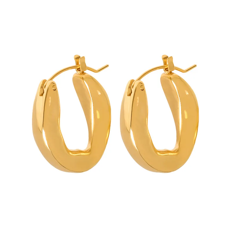 Wholesale Fashionable Unique Stainless Steel Designer Titanium Steel Plated 18 K Gold Earrings Stud
Wholesale Fashionable Unique Stainless Steel Designer Titanium Steel Plated 18 K Gold Earrings Stud