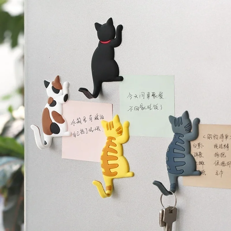 Cartoon Cat Fridge Magnetic Sticker Pothook Portable Magnets Note Pad Sticker, Shown
Cartoon Cat Fridge Magnetic Sticker Pothook Portable Magnets Note Pad Sticker, Shown