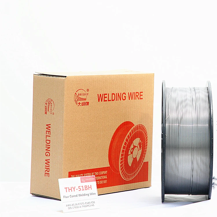 Bridge Brand AWS A5.36 E71T1-C1A0-CS1 Ultra low hydrogen protection mig flux cored arc weld wire
Bridge Brand AWS A5.36 E71T1-C1A0-CS1 Ultra low hydrogen protection mig flux cored arc weld wire