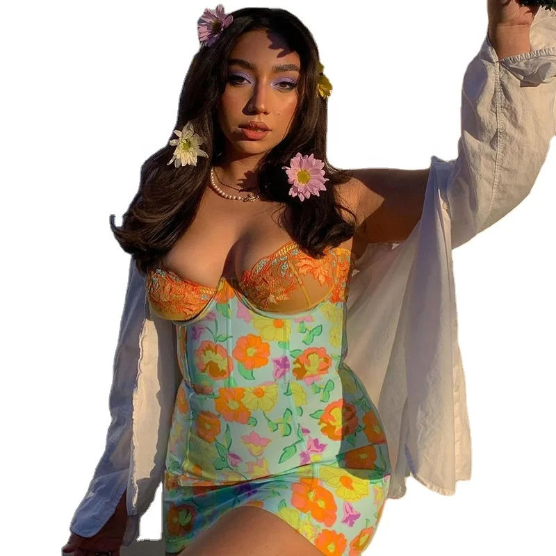 CuteNOVA Q21DS183 Floral Print Dress Elegant Bodycon Slim Off Shoulder Casual Streetwear Dress
CuteNOVA Q21DS183 Floral Print Dress Elegant Bodycon Slim Off Shoulder Casual Streetwear Dress