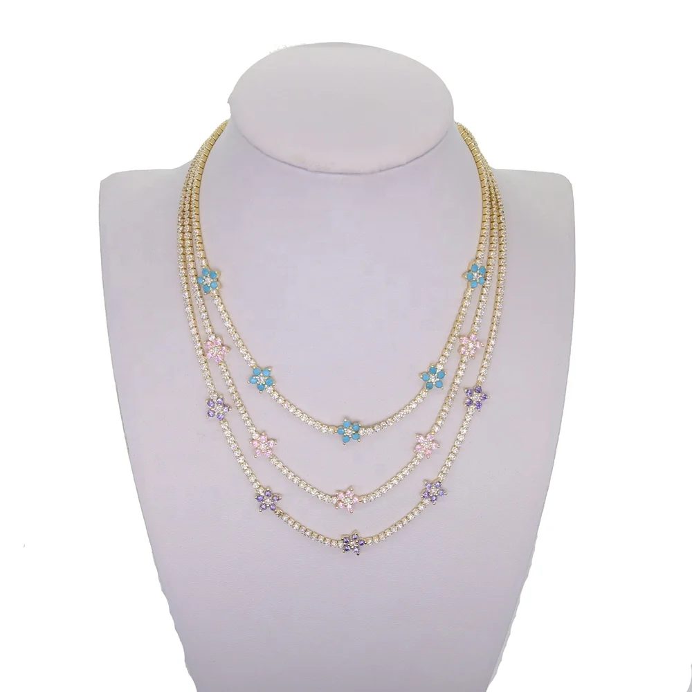 2021 spring summer gift jewelry tennis cz choker thin chain flower charm green red orange white colorful choker necklace
2021 spring summer gift jewelry tennis cz choker thin chain flower charm green red orange white colorful choker necklace