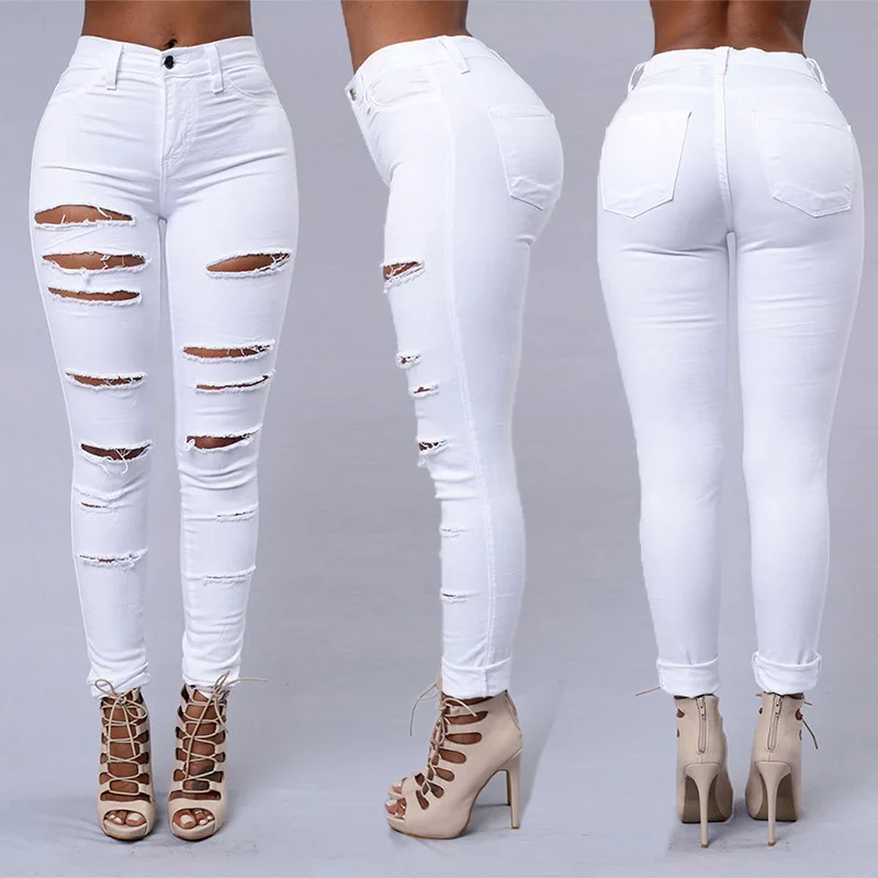 Beautiful hole tight sexy leggings jeans women high waist jeans chaqueta mujer de jean de denim, White, black
Beautiful hole tight sexy leggings jeans women high waist jeans chaqueta mujer de jean de denim, White, black