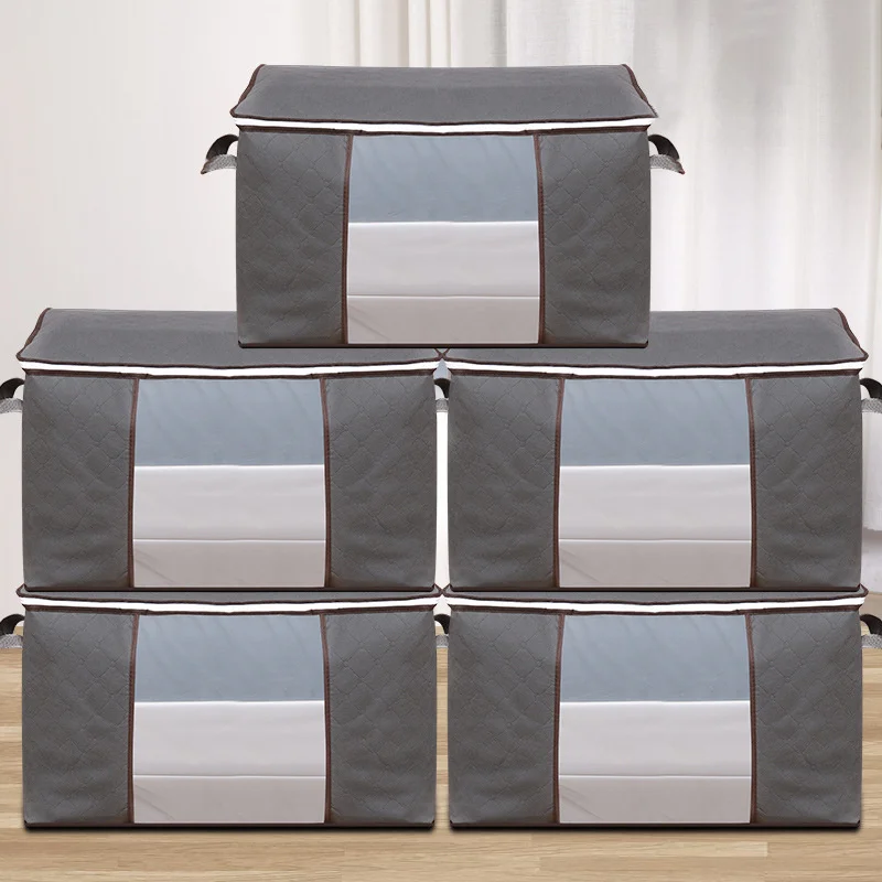 Hot Selling Non Woven Large Capacity Cloth Storage Bag Organizer with Reinforced Handle Thick Fabric, Blue, purple, gray, pink
Hot Selling Non Woven Large Capacity Cloth Storage Bag Organizer with Reinforced Handle Thick Fabric, Blue, purple, gray, pink