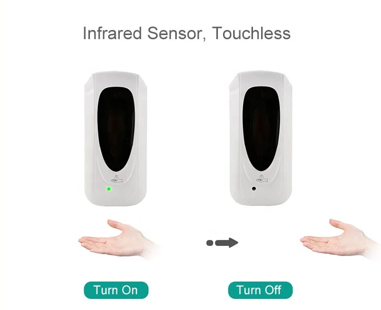 CE Wall Mounted Electronic Touch Free Infrared Sensor Automatic Liquid Soap Sprayer Gel Hand Sanitizer Antibacterial Dispensers