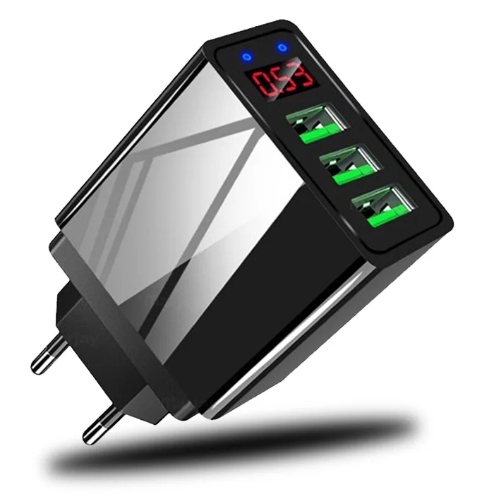 Free Shipping High Quality for Digital Display Charger for EU Standard 3USB Charging plug 5V3.1A Smart Fast Charger
Free Shipping High Quality for Digital Display Charger for EU Standard 3USB Charging plug 5V3.1A Smart Fast Charger