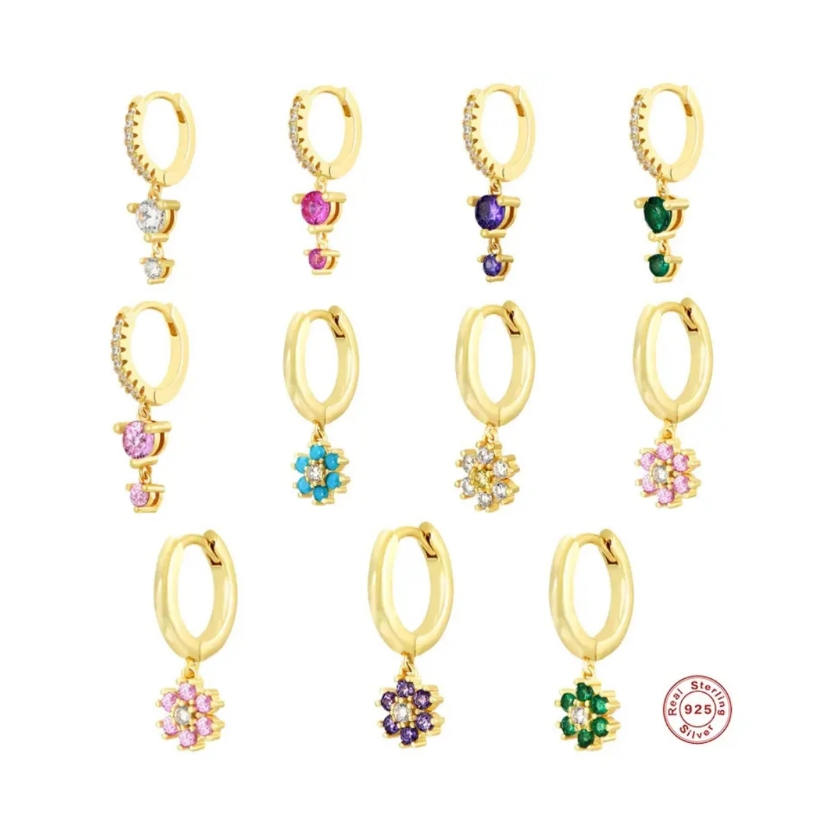 wholesale 925 sterling silver christmas earrings colored zircon drop earrings 18k gold plated hoop earrings women
wholesale 925 sterling silver christmas earrings colored zircon drop earrings 18k gold plated hoop earrings women