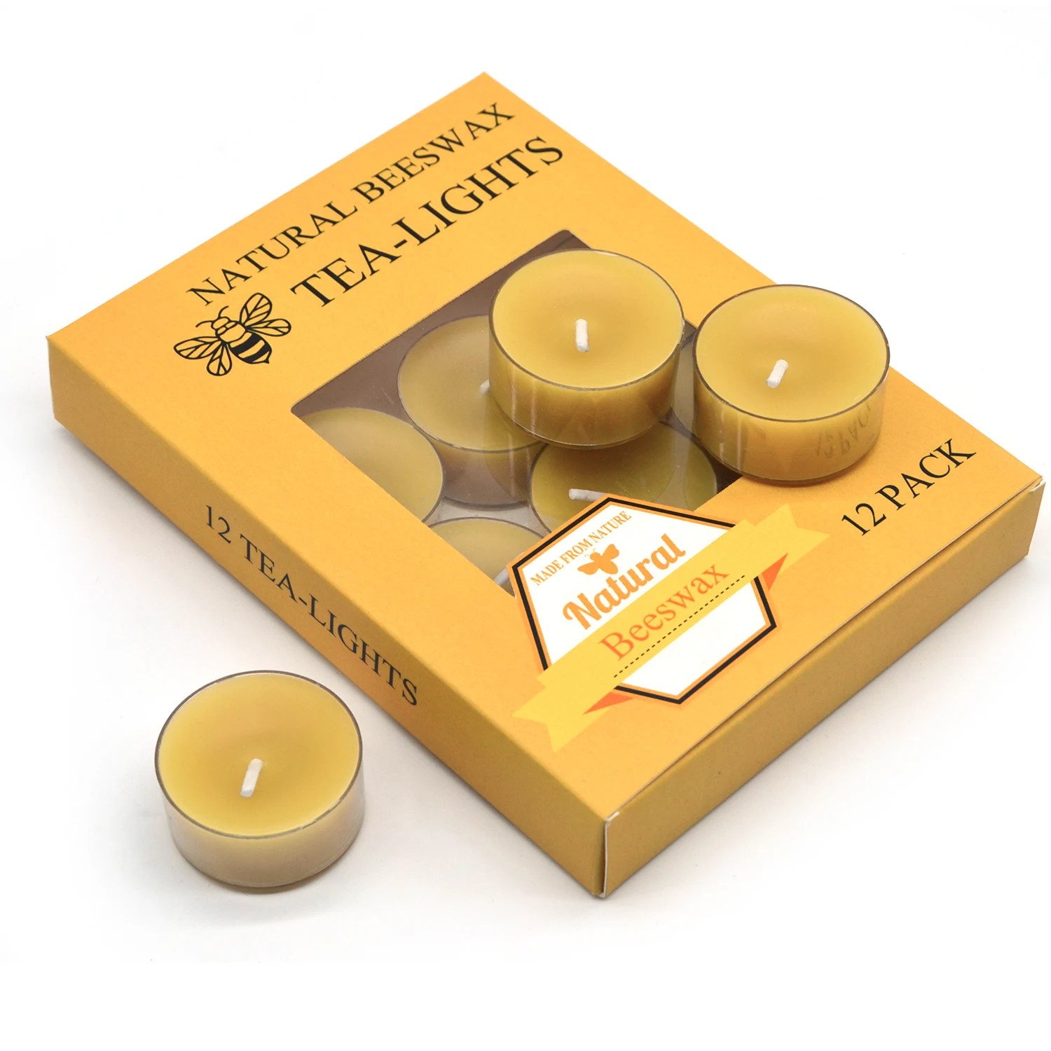 gift box 4 hours home decor beeswax tealight candles set of 12