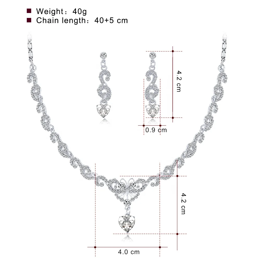 Fashion and Luxury Bridal Rhinestone Necklace Earrings Jewelry Set, Picture shows 
Fashion and Luxury Bridal Rhinestone Necklace Earrings Jewelry Set, Picture shows