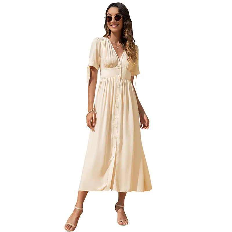 Long Gold V Neck Beautiful Summer Maxi Yellow Dress Plus Size Clothing Evening Dresses
Long Gold V Neck Beautiful Summer Maxi Yellow Dress Plus Size Clothing Evening Dresses