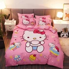 Children 50%polyester and 50%cotton cartoon Flat sheet Kids bedding set