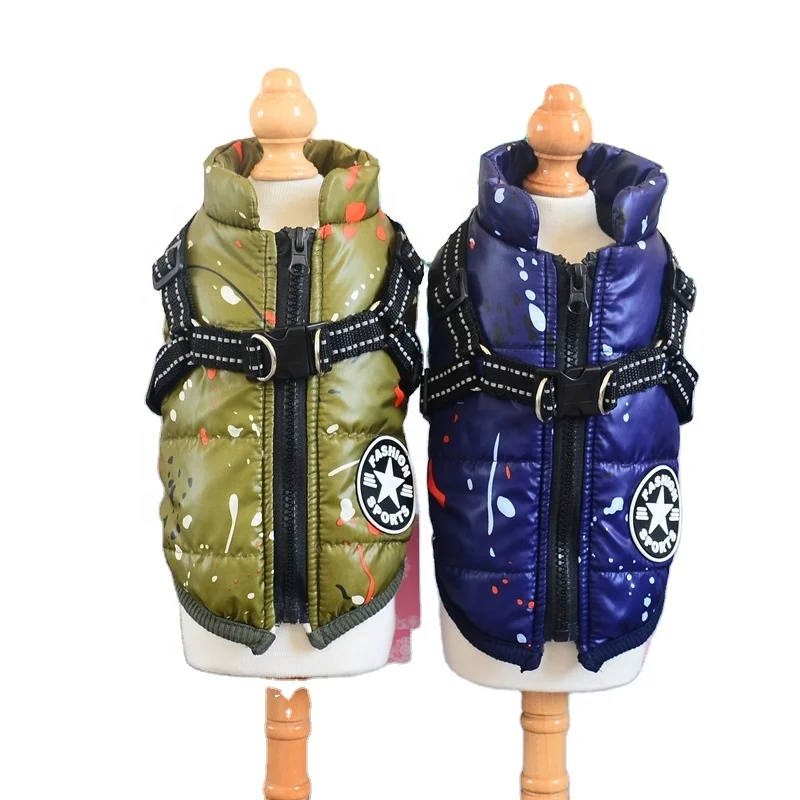 Manufacturer High Quality Soft Fiber Fabric Waterproof Ink-splashing Pattern Pet Warm Coat Reflective Winter Dog Jacket, Army green/blue
Manufacturer High Quality Soft Fiber Fabric Waterproof Ink-splashing Pattern Pet Warm Coat Reflective Winter Dog Jacket, Army green/blue