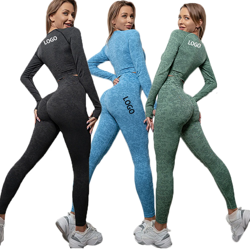 2022 Women Ladies High Waist Soft Compression Long Sleeve Seamless Fitness Clothing Set
2022 Women Ladies High Waist Soft Compression Long Sleeve Seamless Fitness Clothing Set