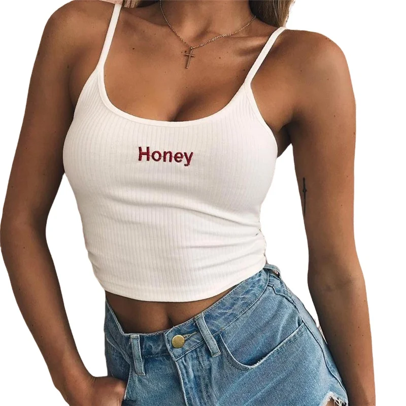 Candice Casual Style Ajustable Strape Letter Embroidery Summer Crop Top Fitness Crop Tank Top
Candice Casual Style Ajustable Strape Letter Embroidery Summer Crop Top Fitness Crop Tank Top