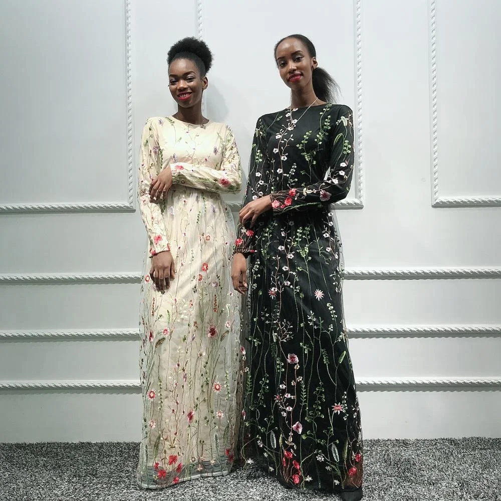 2019 New floral abaya dubai turkish muslim dress women evening dress islamic clothing, Black, beige
2019 New floral abaya dubai turkish muslim dress women evening dress islamic clothing, Black, beige
