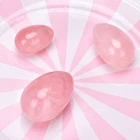 Natural Black Obsidian Crystal Semi Precious Stone Egg Jade Massage Yoni Eggs For Vaginal Exercise