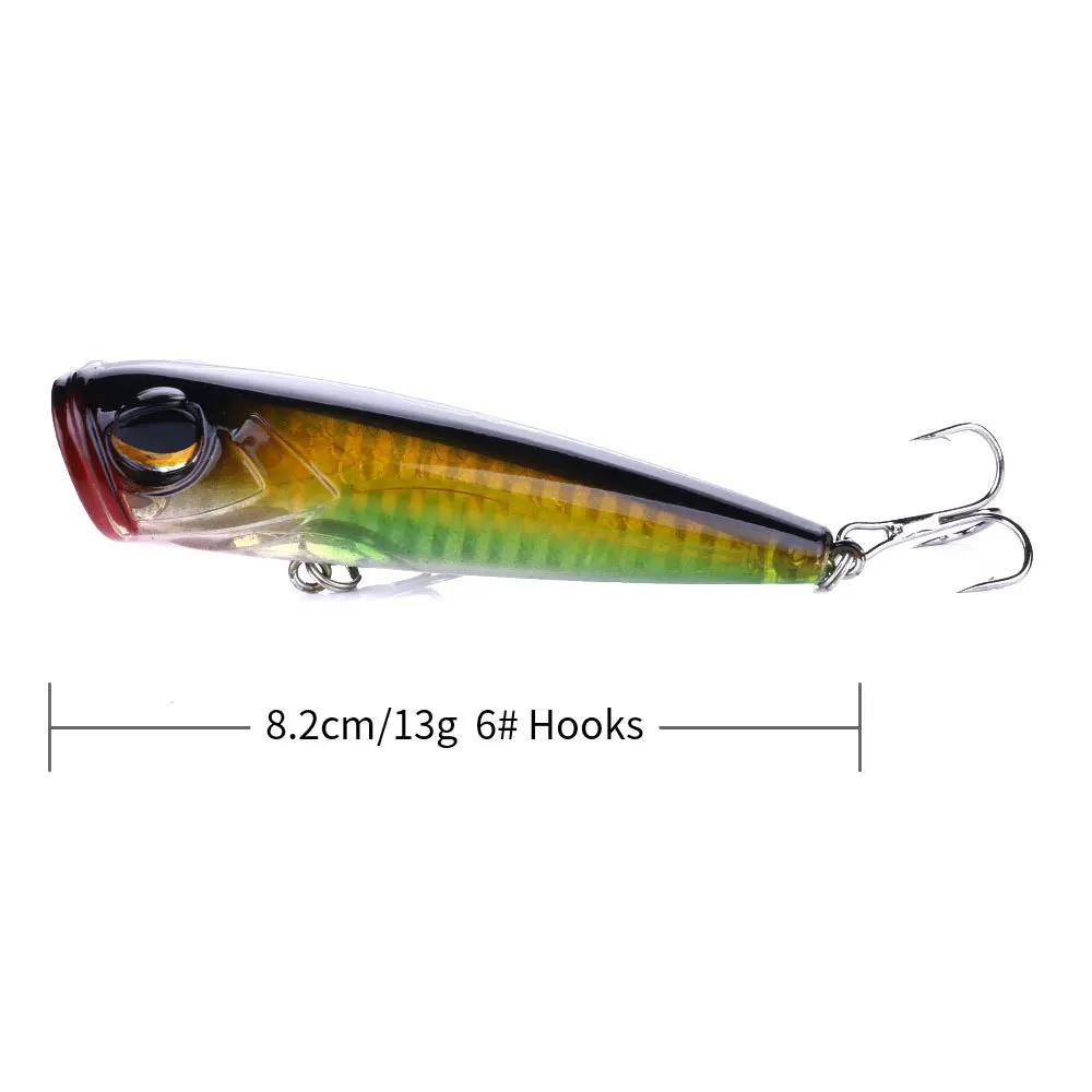 Hard Fishing Lure Pesca Isca Freshwater Surface System Lure Bait 8.2cm 13g Big eye Wave Grill 13g Bionic Sea Fishing Bass Leurre, 6colors
Hard Fishing Lure Pesca Isca Freshwater Surface System Lure Bait 8.2cm 13g Big eye Wave Grill 13g Bionic Sea Fishing Bass Leurre, 6colors