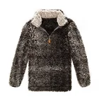 2019 In Stock Ready to Ship Frosty Sherpa Fleece Women Pullover