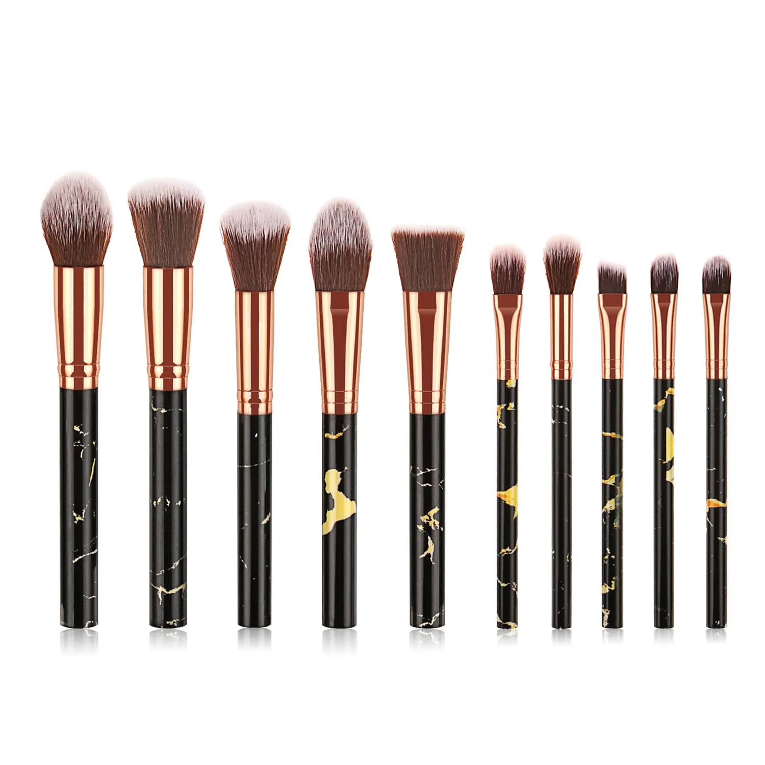 Wholesale 10pcs Professional Cosmetics Marble Synthetic Hair Makeup Brush Set, Black,white,pink
Wholesale 10pcs Professional Cosmetics Marble Synthetic Hair Makeup Brush Set, Black,white,pink