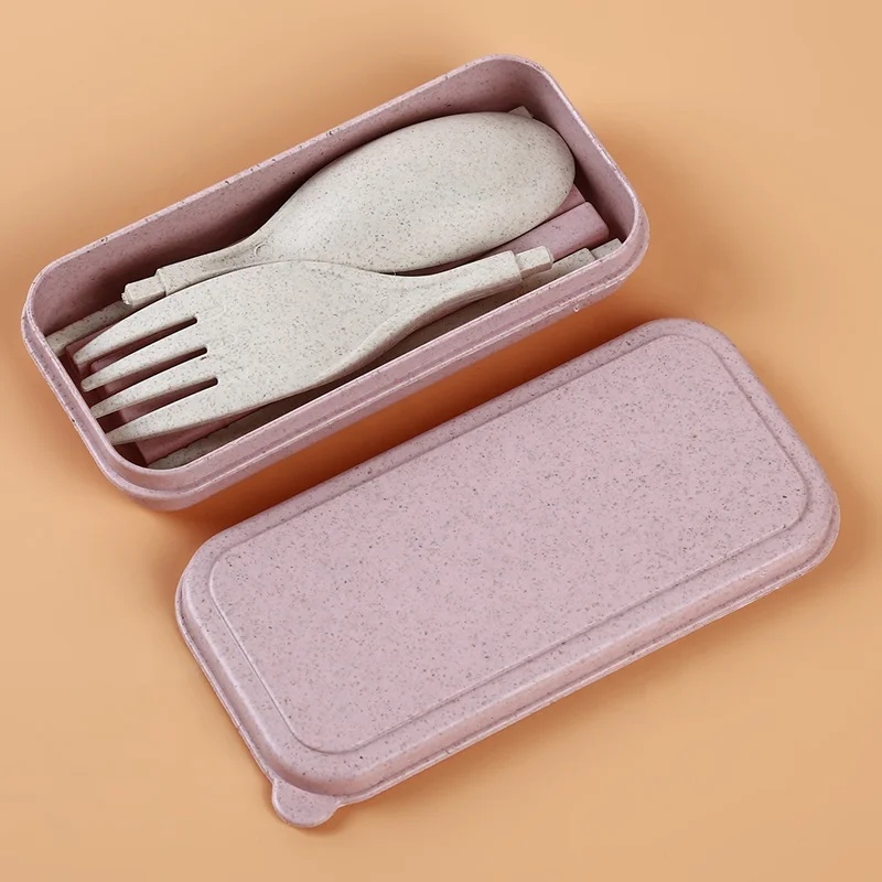 Portable Wheat Straw Fork Cutlery Set Foldable Folding Chopsticks Cutlery Set With Box Picnic Camping Travel Tableware Set, Bule,green,pink,white
Portable Wheat Straw Fork Cutlery Set Foldable Folding Chopsticks Cutlery Set With Box Picnic Camping Travel Tableware Set, Bule,green,pink,white