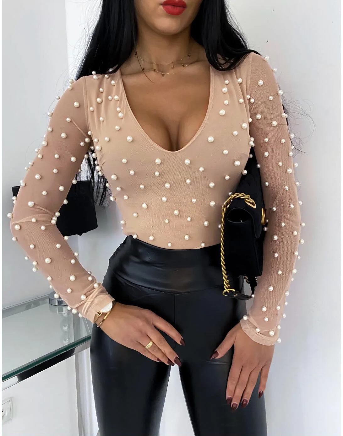 2020 new arrival Hot selling women long sleeve v neck silm fashion ladies top blouse
2020 new arrival Hot selling women long sleeve v neck silm fashion ladies top blouse