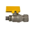 OEM & DOM Customized Forging Brass Compression Gas Ball Valve With Butterfly Handle