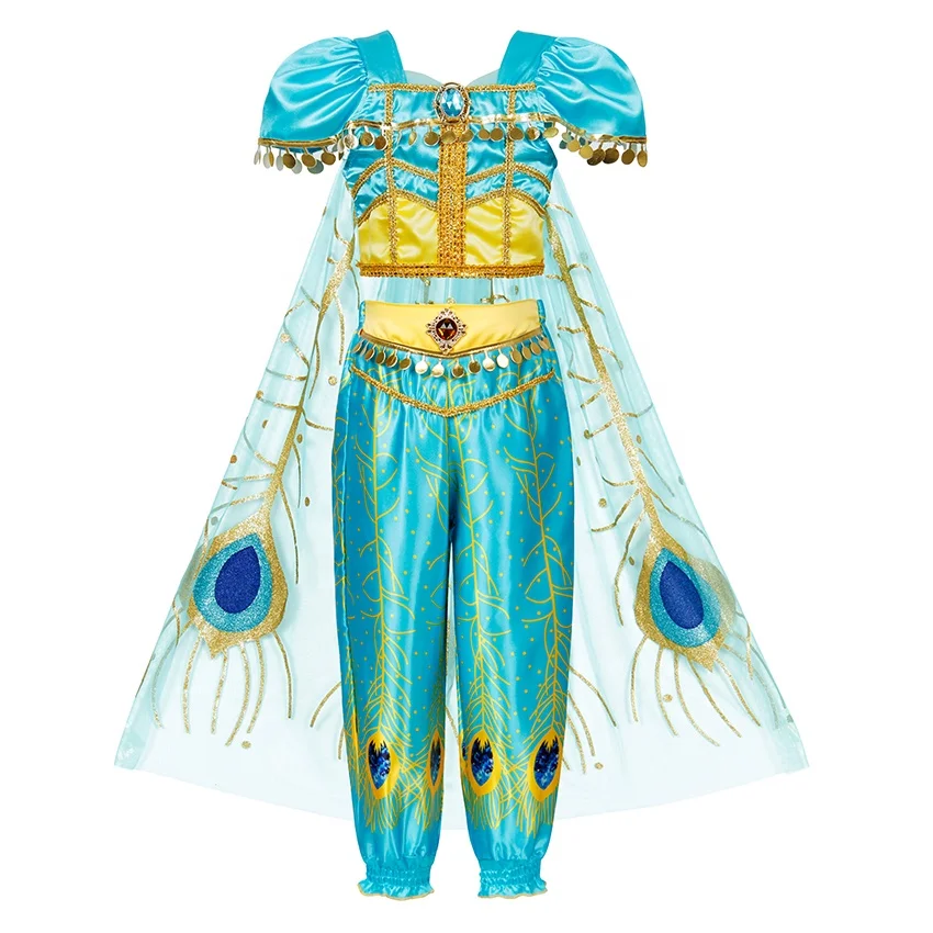 Fancy Halloween Girls Princess Jasmine Costume Aladdin Princess Party 2pcs Suits Polyester Mesh Tops Pants Sets
Fancy Halloween Girls Princess Jasmine Costume Aladdin Princess Party 2pcs Suits Polyester Mesh Tops Pants Sets